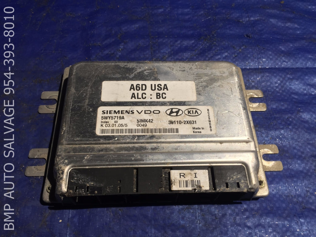 OEM 2005 KIA RIO ECU 5WY5719A ENGINE COMPUTER BRAIN ECM #1112 #D8920