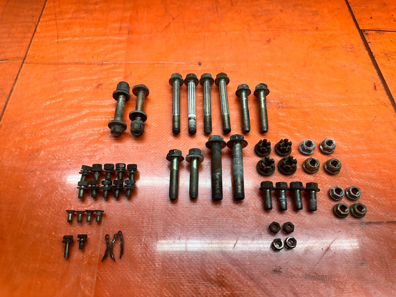 97 01 HONDA PRELUDE 2.2L REAR TRAILING ARM BOLTS HARDWARE OEM #3364