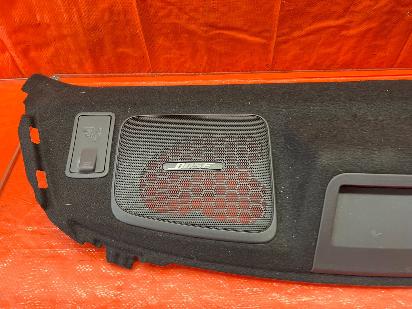 08 15 INFINITI G37 Q60 COUPE REAR SPEAKER COVER TRAY TRUNK LINING LINER TRIM 1697
