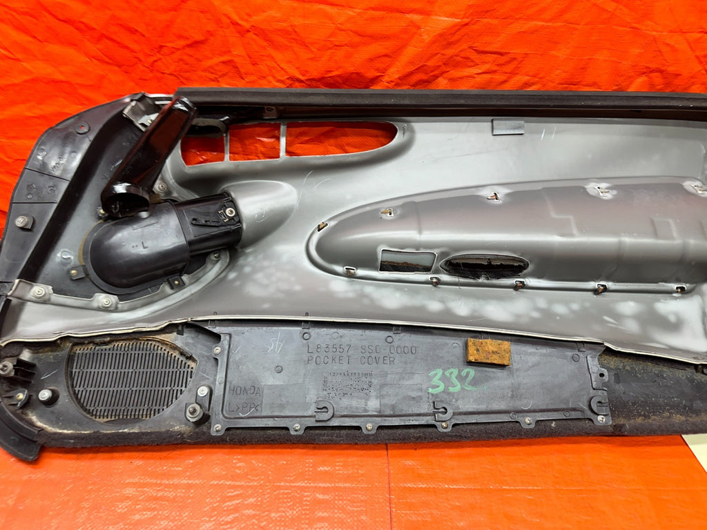92 96 HONDA PRELUDE LEFT DRIVER DOOR PANEL CARD INSERT LINER OEM #33211