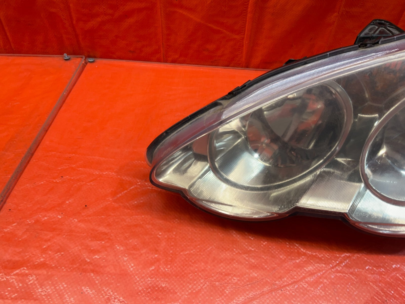 02 04 ACURA RSX   HEADLIGHT HEADLAMP   DRIVER LEFT LH   AFTERMARKET 1 BAD TAB7
