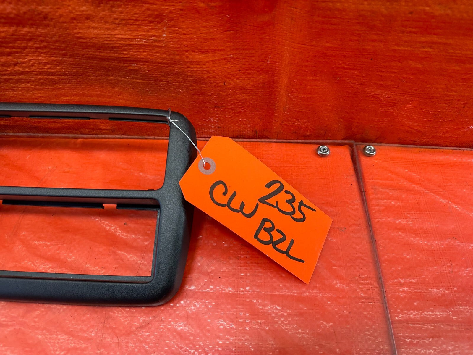 94 95 HONDA CIVIC   CLIMATE CONTROL BEZEL SURROUND TRIM PLASTIC   OEM #2351