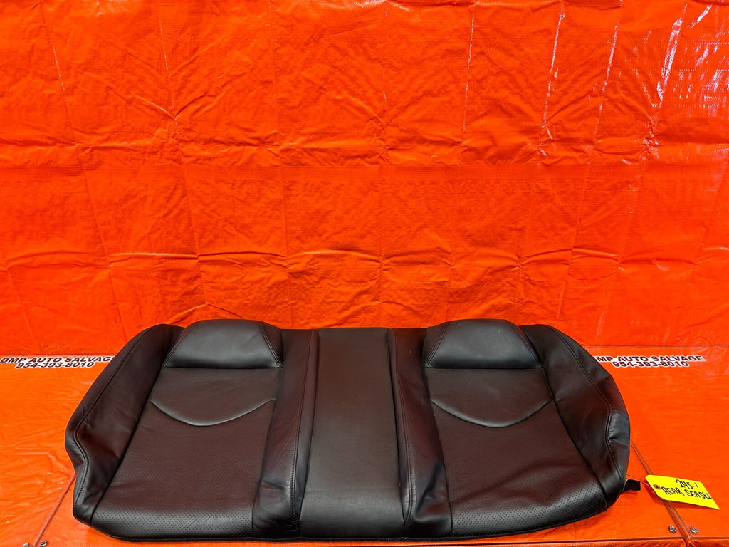 08 09 INFINITI G37 COUPE SPORT REAR UPPER SEAT BLACK LEATHER COVER SKIN OEM 2450
