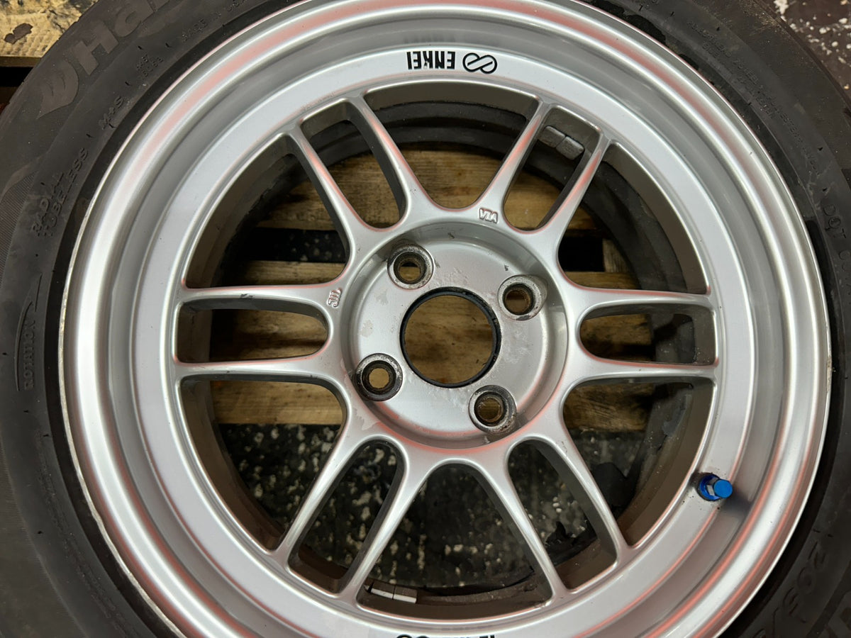 ENKEI RPF1 15x7 +41 4x100 WHEELS RIMS SET HONDA CIVIC INTEGRA MIATA CIVIC DEL SO16