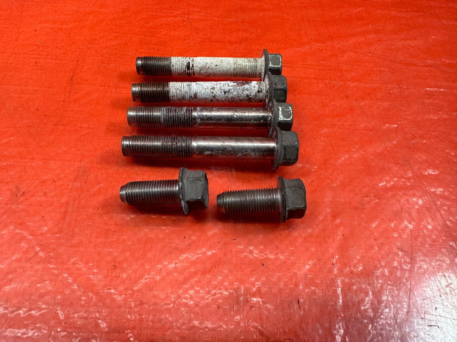 09 12 LANCER EVOLUTION X EVO 10   REAR SUB FRAME CROSS MEMBER BOLTS HARDWARE 2175