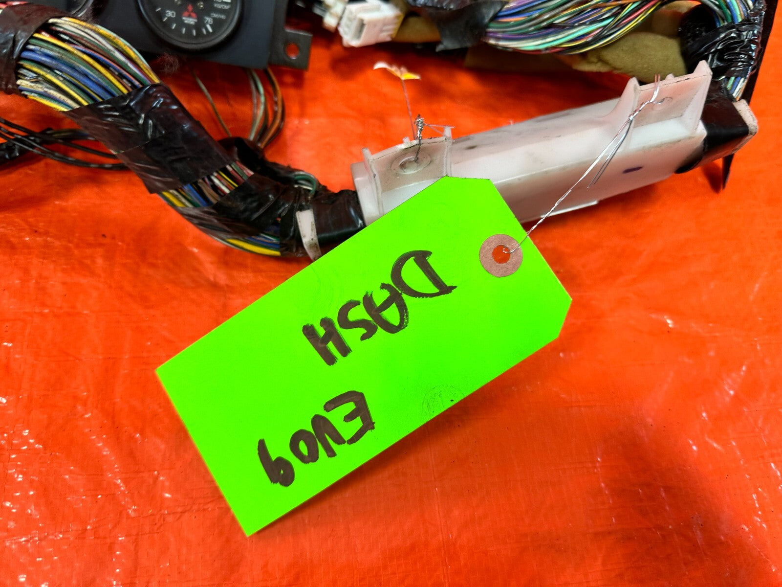 2006 06 LANCER EVOLUTION IX EVO 9 MR VOLT TEMP TURBO MR GAUGES W/ ALL WIRING OEM15