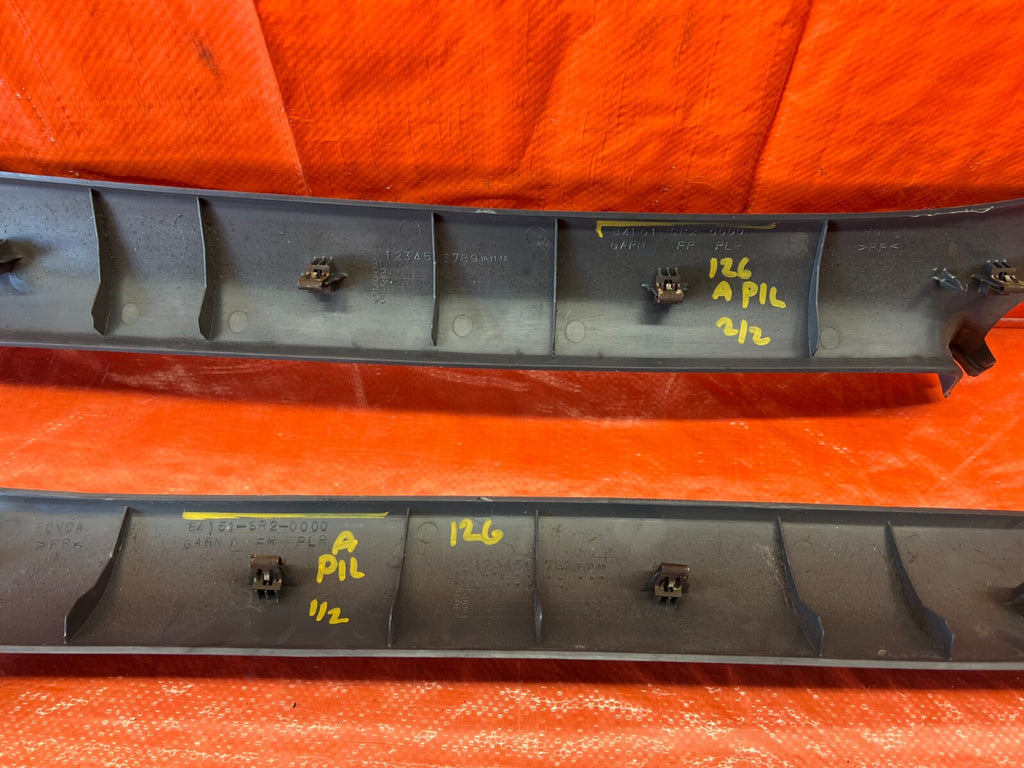 93 97 HONDA DEL SOL   A PILLAR TRIM SET   LEFT RIGHT A PILLARS   OEM FACTORY 12610