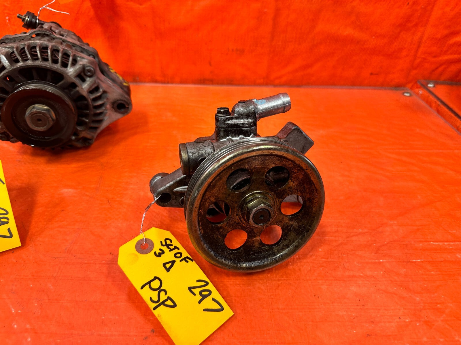 96 00 HONDA CIVIC   D16Y7 D16Y8 POWER STEERING PUMP AC COMPRESSOR ALTERNATOR1