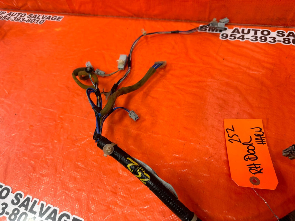 97 98 HONDA PRELUDE   PASSENGER RIGHT DOOR WIRING HARNESS WIRE LOOM   OEM #2526
