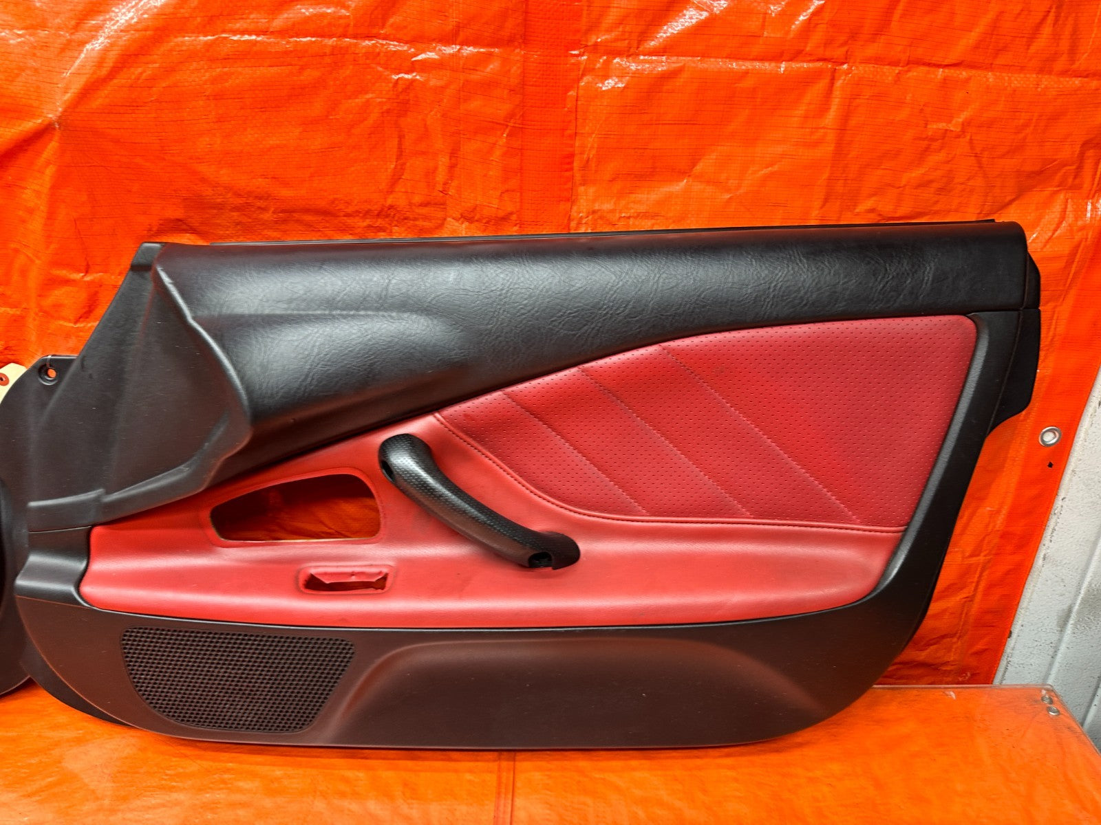 00 03 HONDA S2000 AP1 2.0L BLACK RED INTERIOR DOOR PANELS CARDS LEFT RIGHT #33710