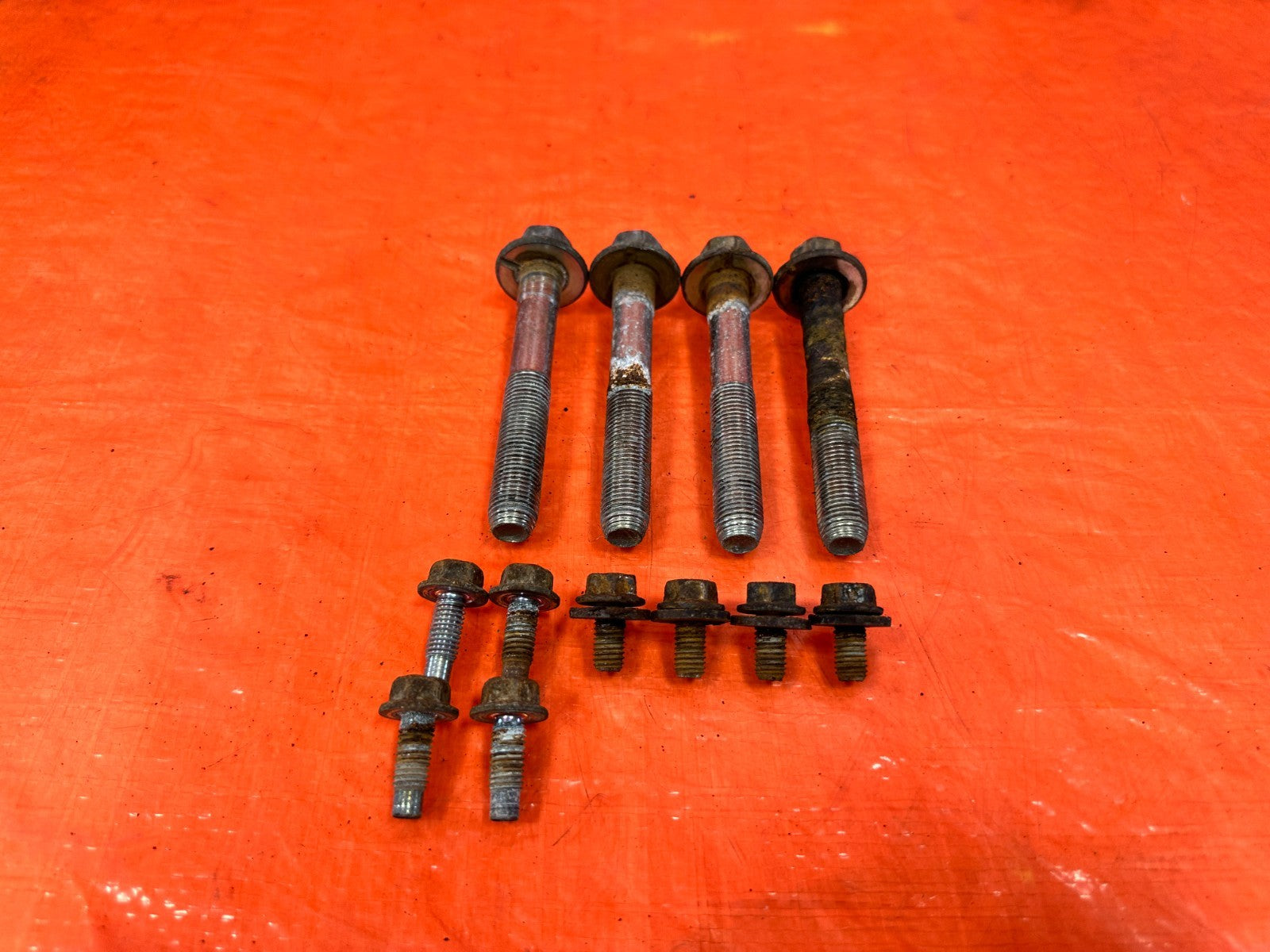 09 14 ACURA TSX   REAR SUBFRAME CROSSMEMBER CARRIER BOLTS   OEM FACTORY #3051