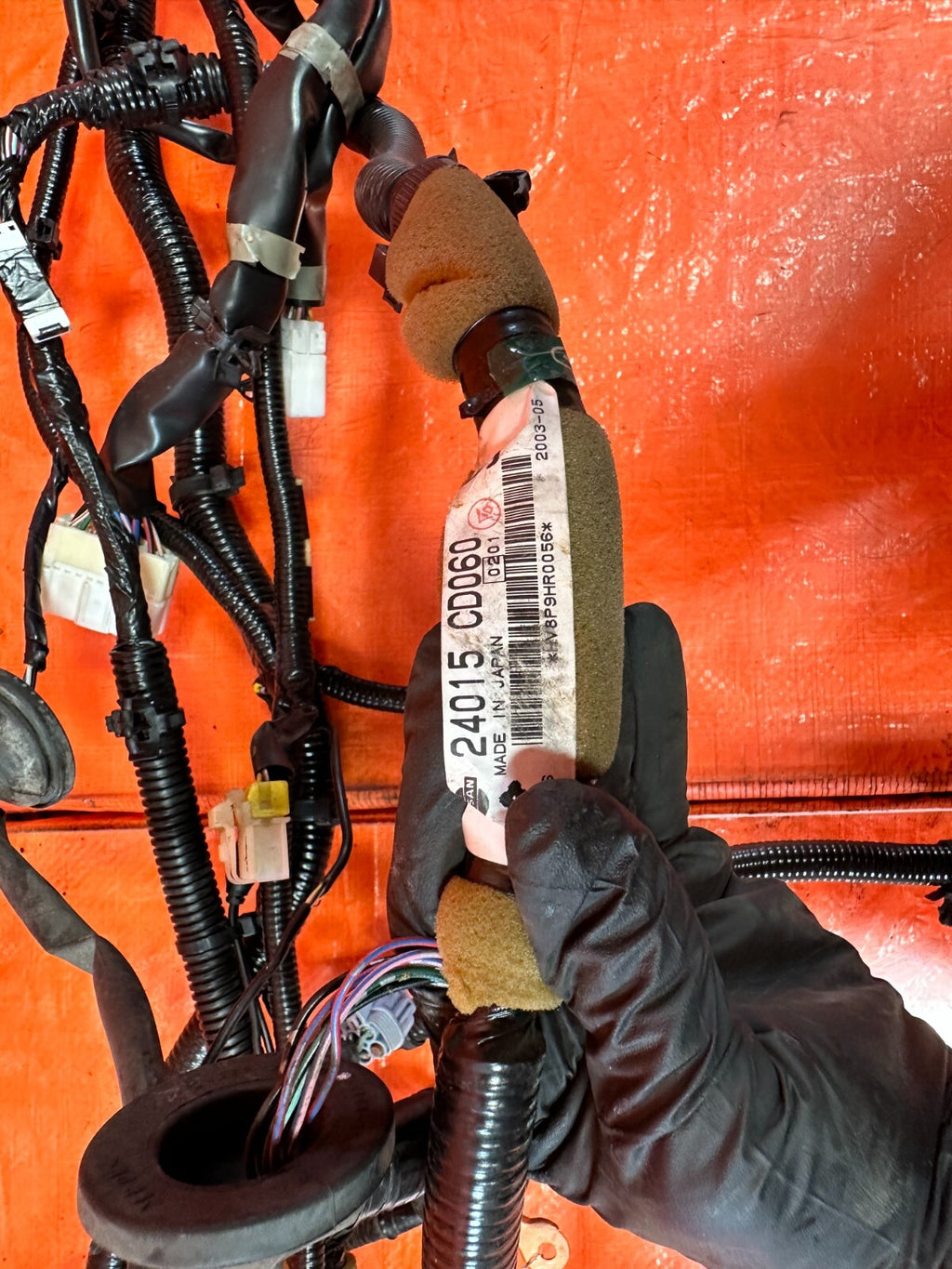 2004 04 NISSAN 350Z CONVERTIBLE REAR / TAIL LIGHT LAMP WIRING HARNESS WIRE LOOM10