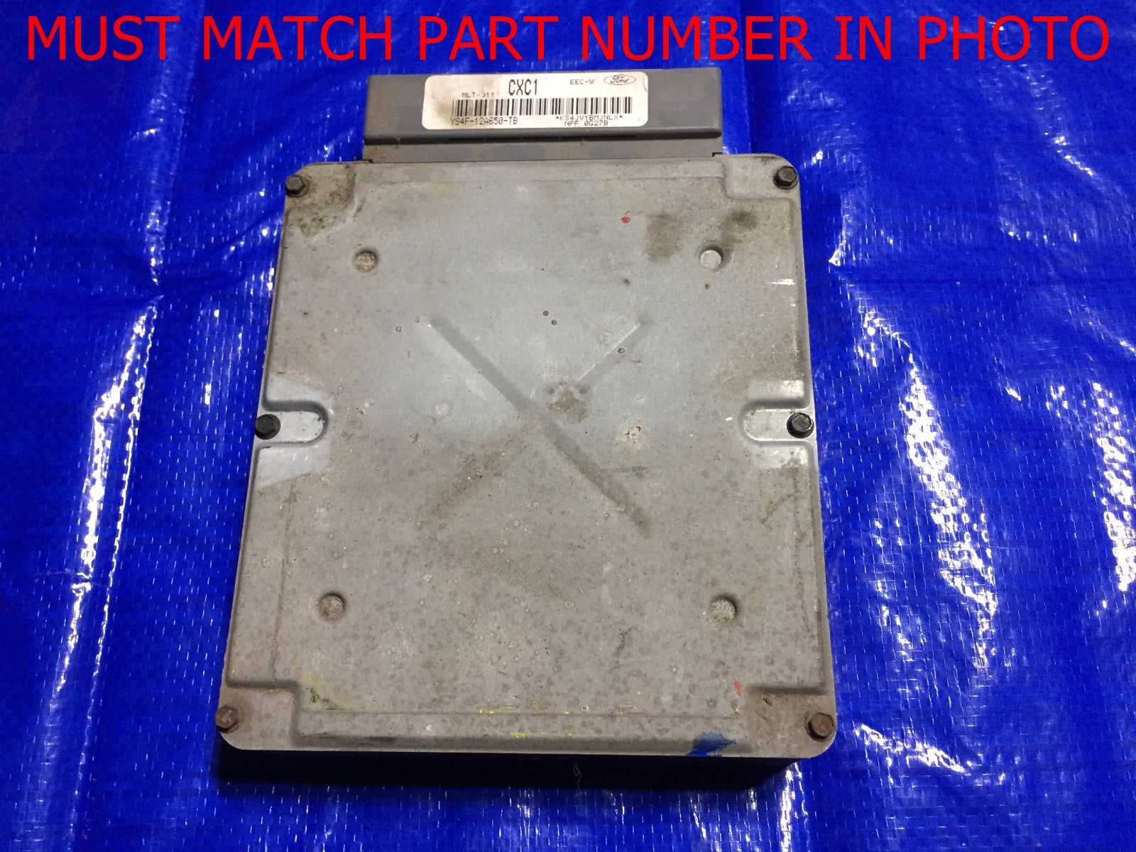 OEM 2000 FORD FOCUS ENGINE COMPUTER ECU ECM BRAIN EBX YS4F 12A650 TB0