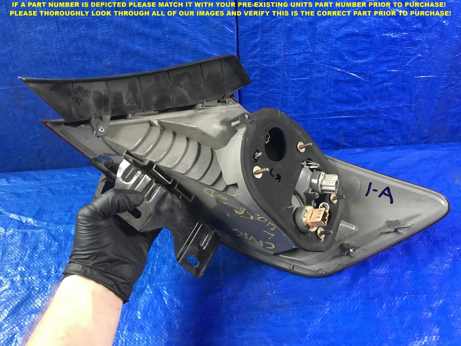 OEM 2006 2007 2008 HONDA CIVIC 2 DOOR COUPE ONLY DRIVER LEFT TAIL LIGHT FLAW5