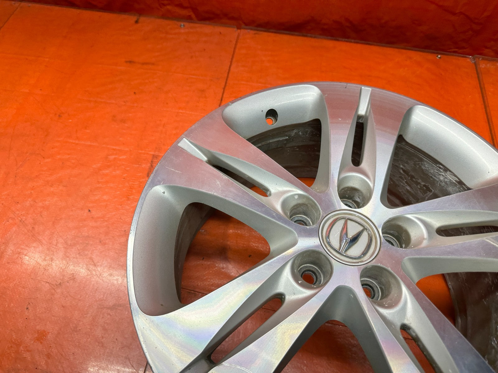 09 14 ACURA TSX V6 18 INCH 5 SPOKE ALLOY WHEEL RIM 18x8 5x114.3 OEM FACTORY  28