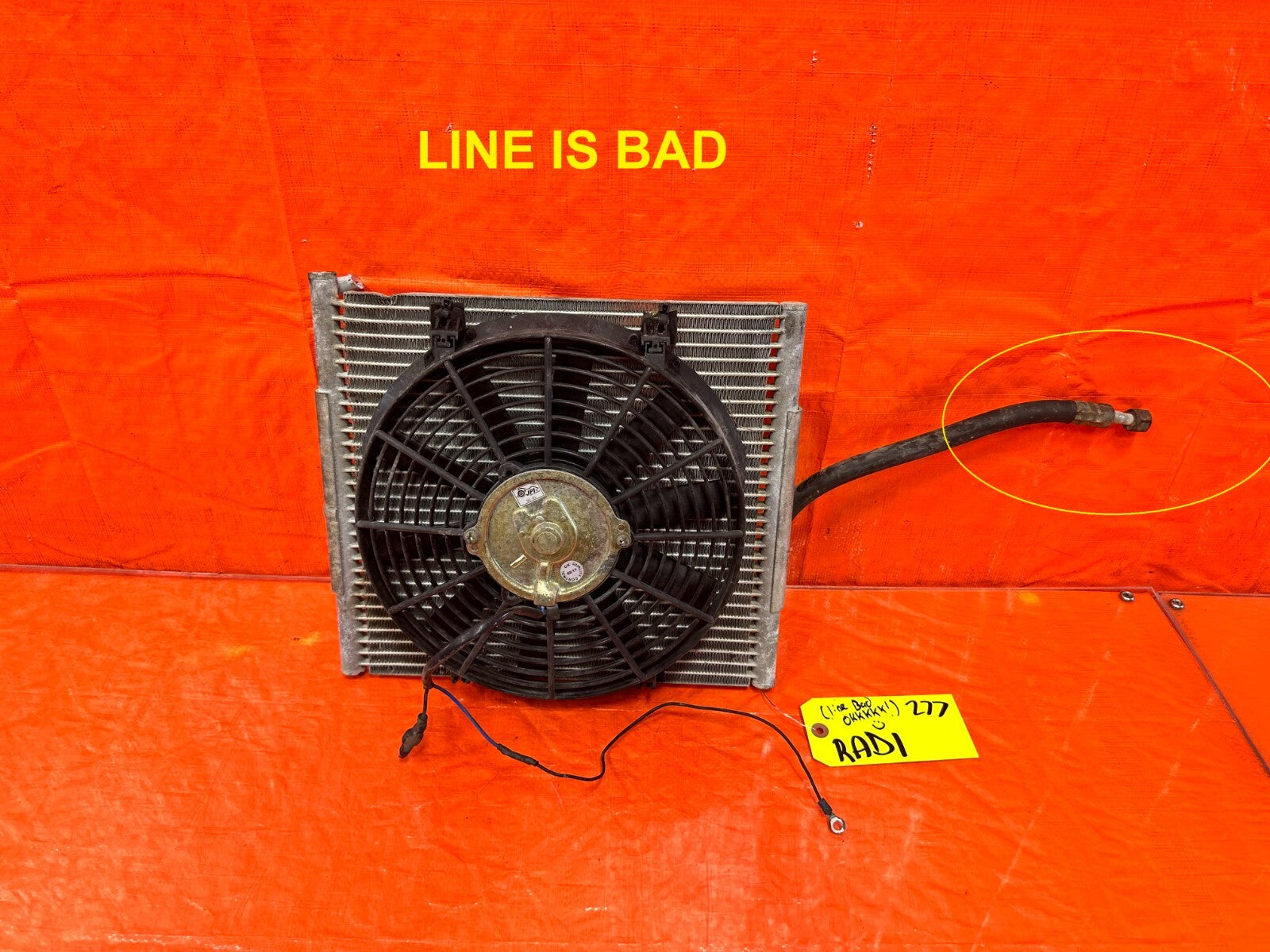 88 91 HONDA CRX   B SERIES 1/2 STYLE AIR CONDITIONING AC CONDENSER & SLIM FAN0