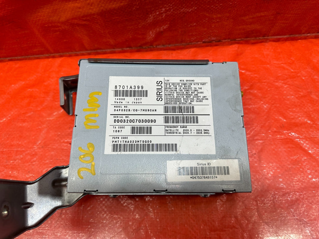 08 15 LANCER EVOLUTION X EVO 10   SIRIUS SATELLITE RADIO CONTROL MODULE OEM #2064