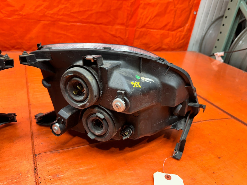 97 01 HONDA PRELUDE 2.2L BLACK HOUSING AFTERMARKET LEFT RIGHT HEADLIGHTS #33622