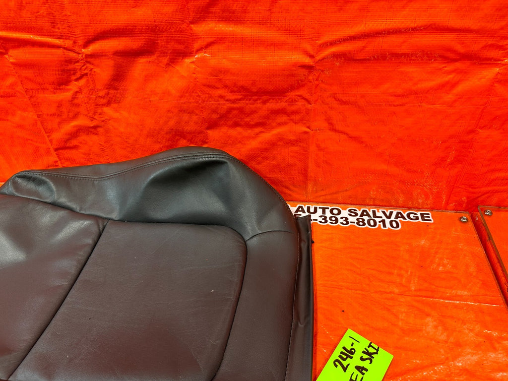 98 01 ACURA INTEGRA 2D GRAY PASSENGER RIGHT FRONT UPPER SEAT LEATHER SKIN OEM5