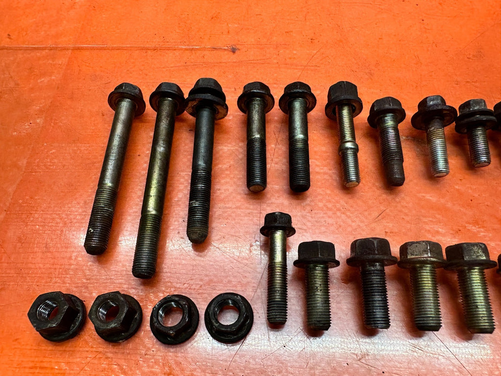 97 01 HONDA PRELUDE 2.2L H22A COMPLETE ENGINE MOTOR MOUNTS BOLT HARDWARE OEM 3356
