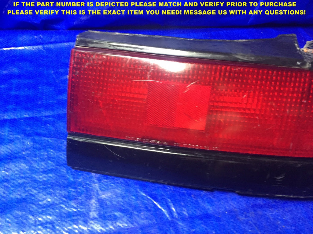 OEM 1990 1991 PLYMOUTH LASER PASSENGER RIGHT TAIL LIGHT R RH 90 91 BLACK #6A1
