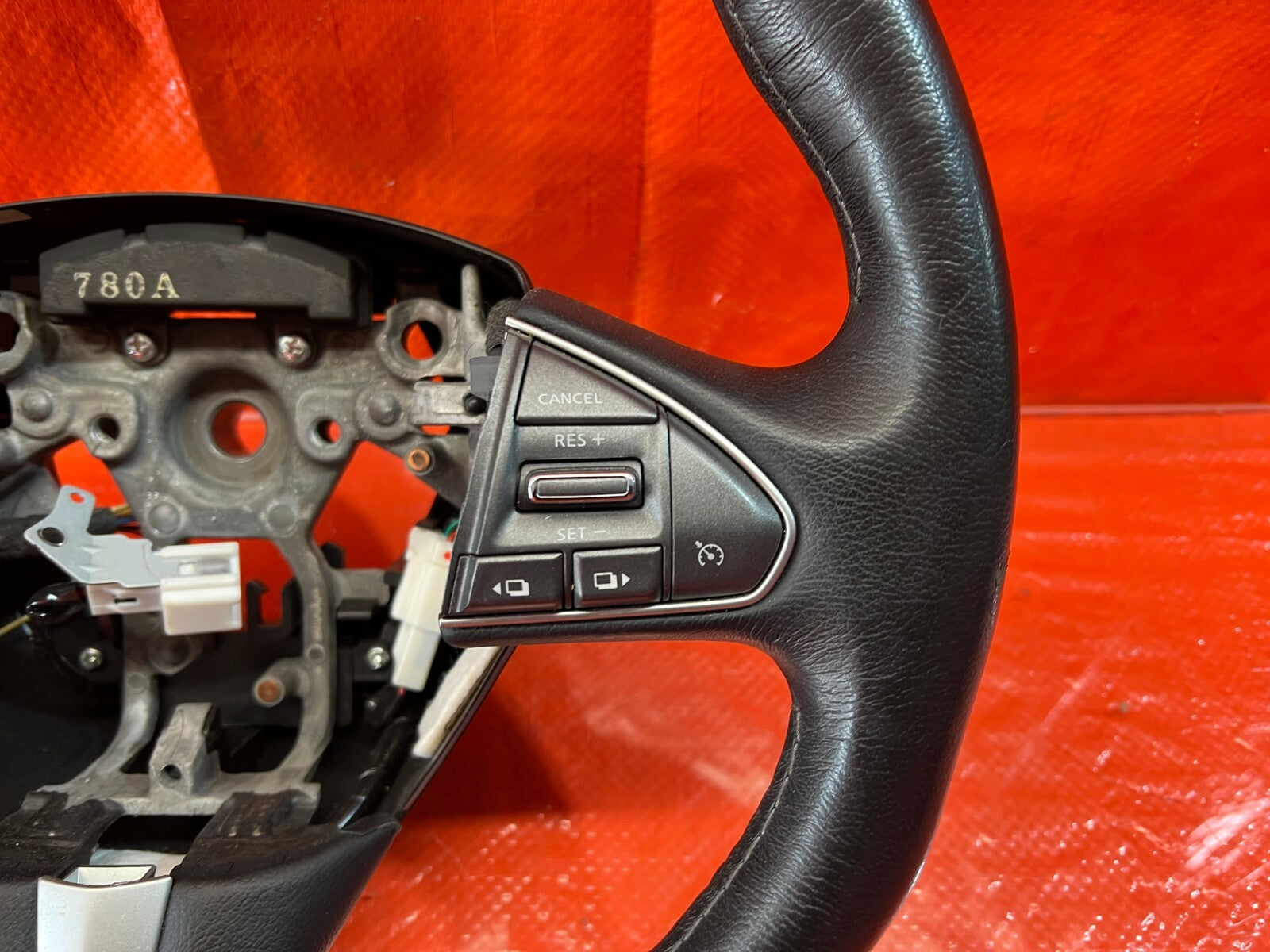 2017 17 INFINITI Q50 RED SPORT 400 RWD   STEERING WHEEL   NON HEATED   OEM #1139