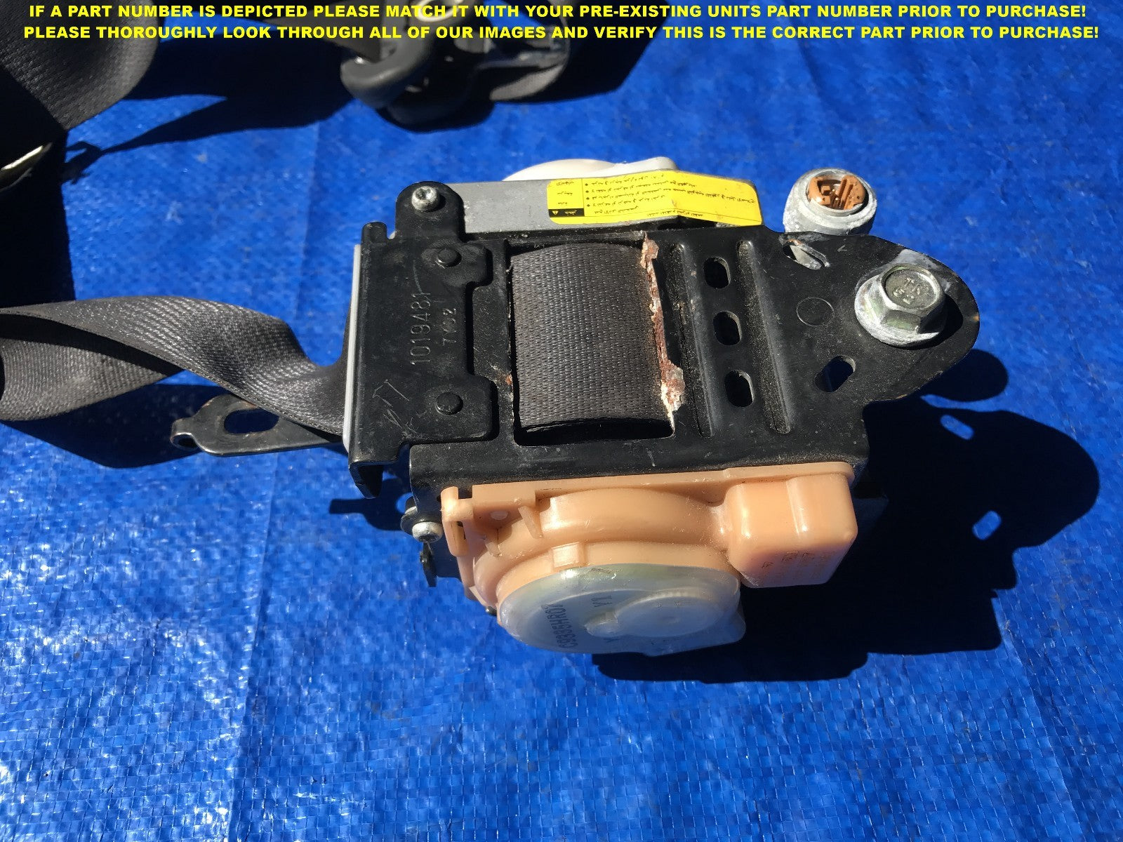 OEM 2008 2009 2010 2011 SUBARU WRX STI PASSENGER RIGHT FRONT SEAT BELT6