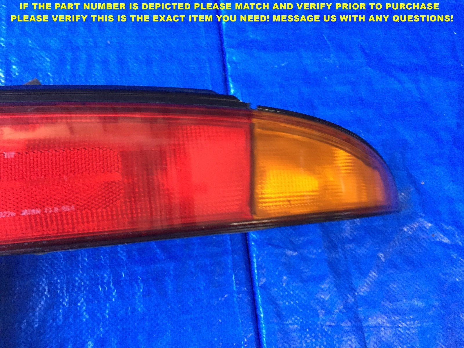 OEM 1993 1994 INFINITI J30 PASSENGER RIGHT TAIL LIGHT R RH 93 94 3A3