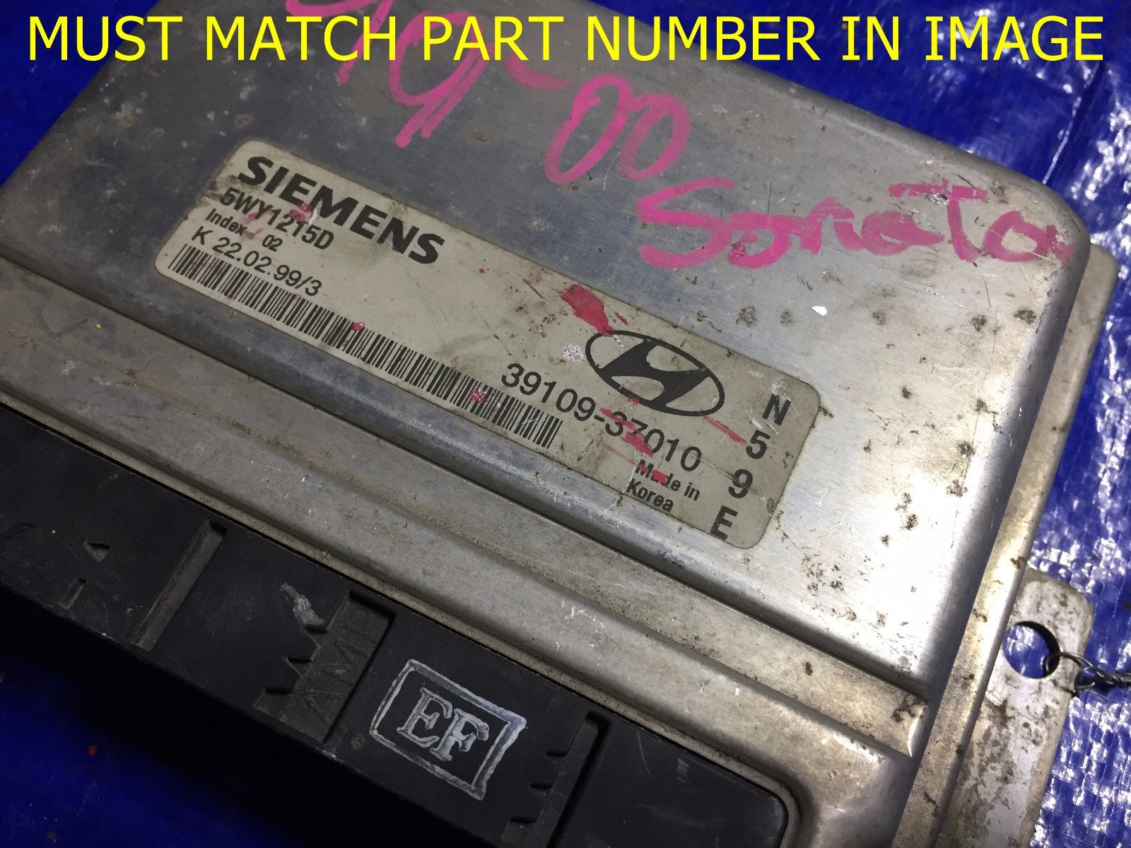 OEM 1999 HYUNDAI SONATA ENGINE COMPUTER ECU ECM BRAIN EBX MODULE 39109 370101