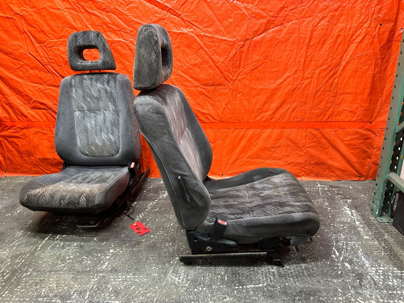 94 01 ACURA INTEGRA FRONT LEFT RIGHT CONFETTI SEATS OEM #3318