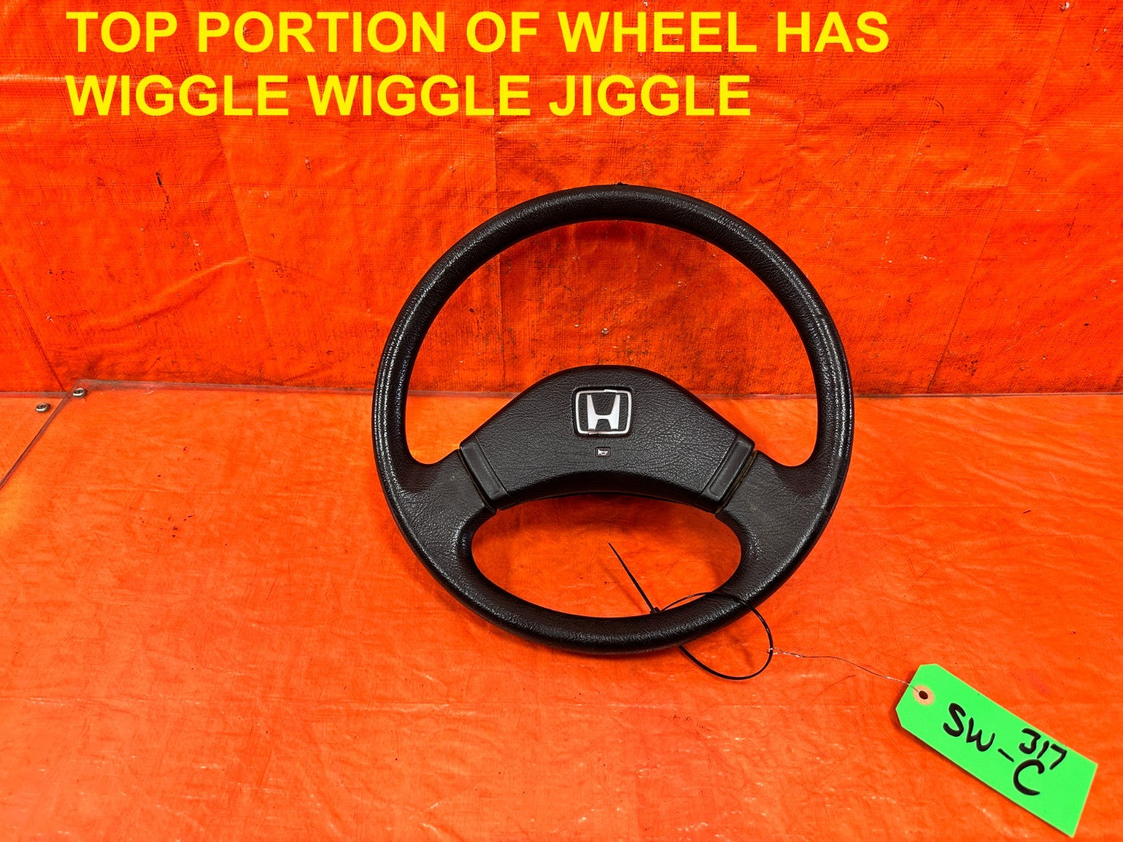90 91 HONDA CIVIC HATCHBACK   STEERING WHEEL   OEM 3170