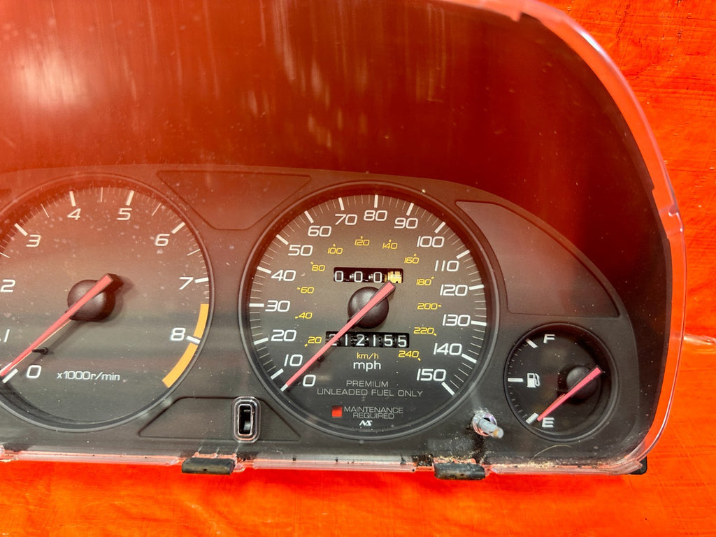 97 01 HONDA PRELUDE   5 SPEED MAUAL STICK SHIFT INSTRUMENT GAUGE CLUSTER OEM 3235