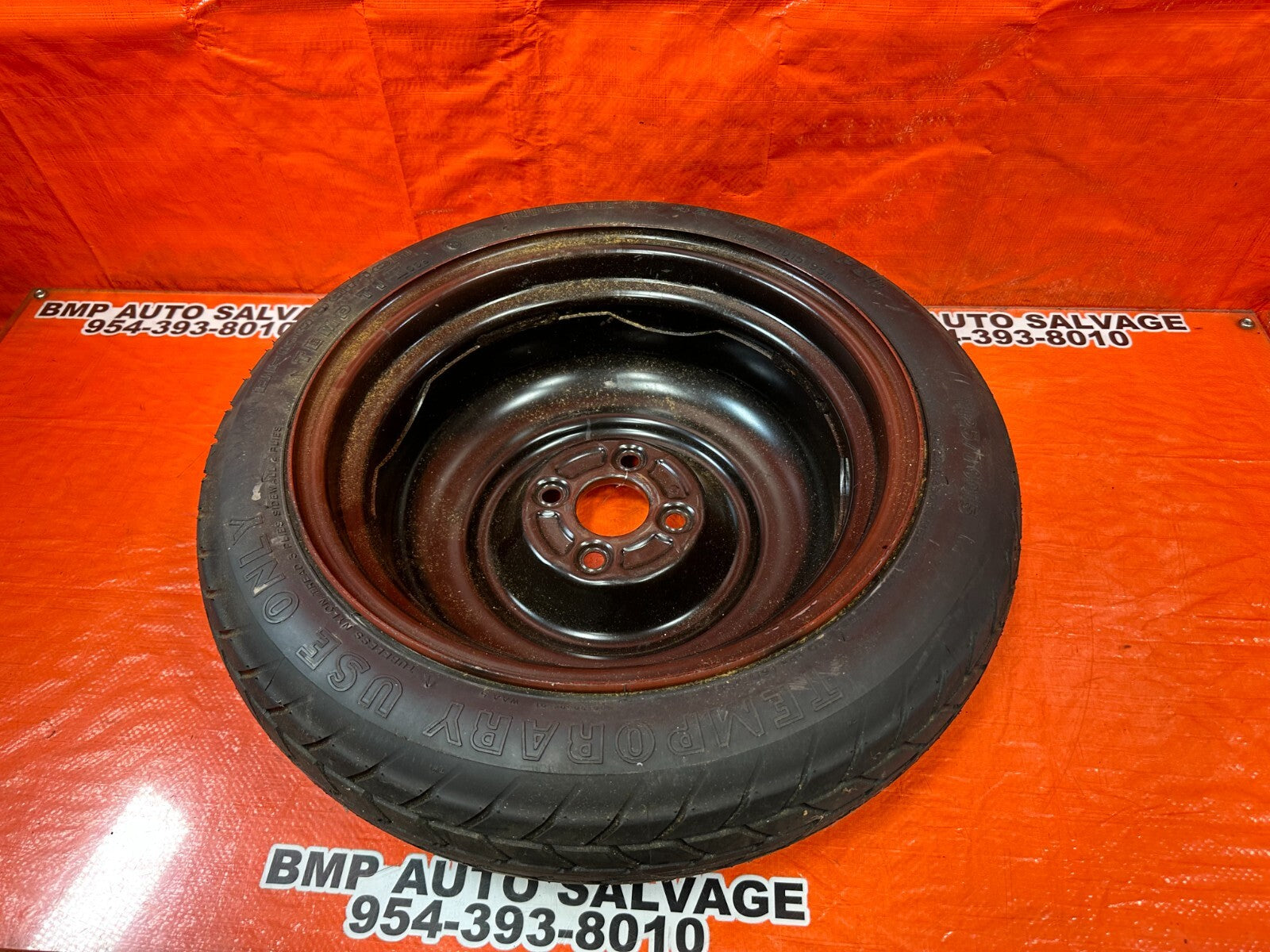 02 03 HONDA CIVIC SI EP3   4x100 EMERGENCY SPARE BACK UP TIRE WHEEL RIM OEM #2587