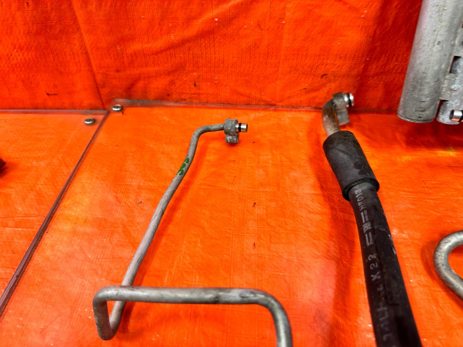 09 11 MAZDA RX8 RX 8   AC LINE SET LINES PIPES HOSES W/ CONDENSER & FAN OEM 3039