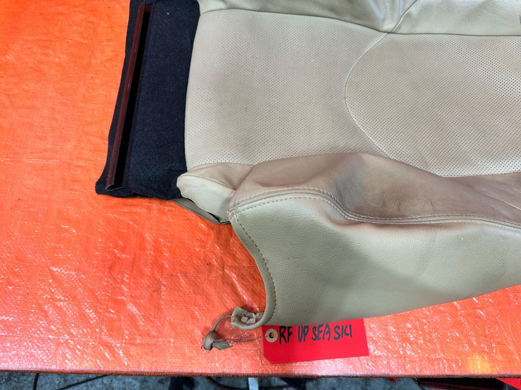 09 11 MAZDA RX8 RX 8   RIGHT FRONT UPPER SEAT SKIN WRAP TAN   OEM 3034