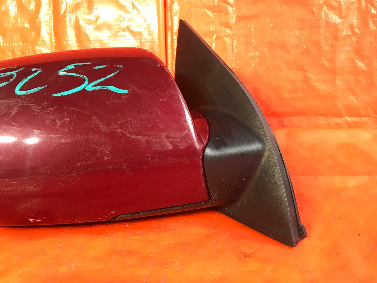 OEM 2007 07 HYUNDAI ACCENT SEDAN PASSENGER RIGHT SIDE VIEW MIRROR RED5
