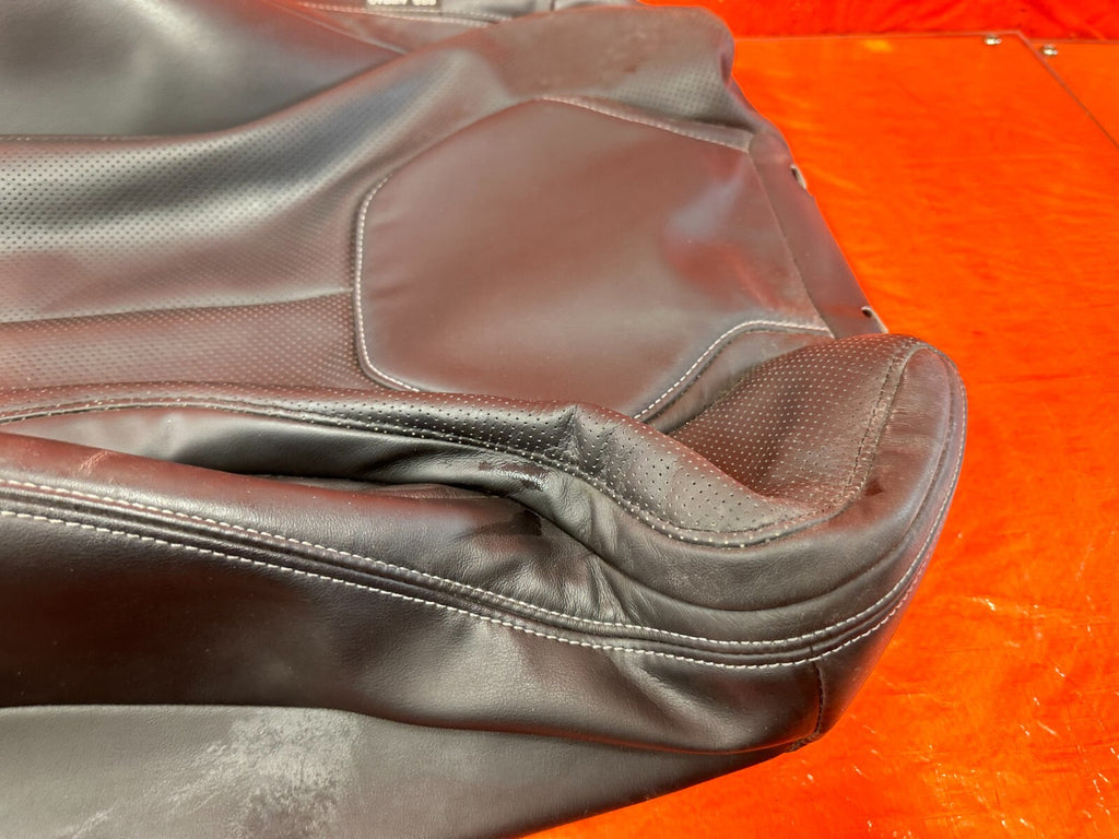 17 20 INFINITI Q60   PASSENGER RIGHT FRONT UPPER SEAT SKIN LEATHER WRAP OEM 2896