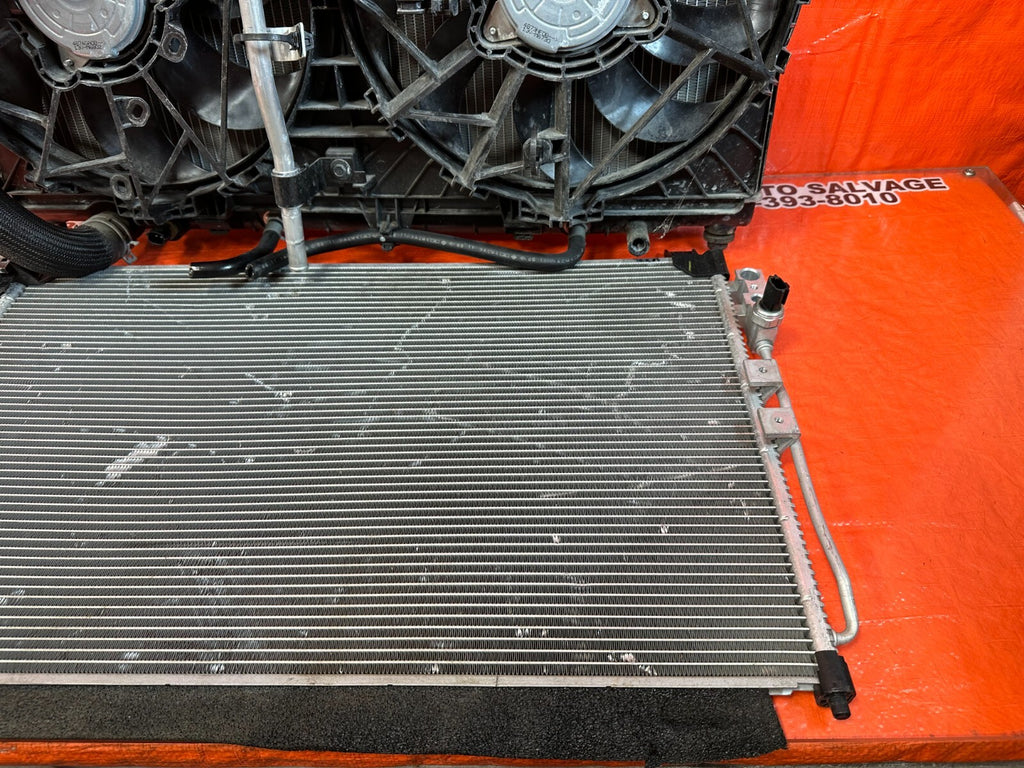 17 20 INFINITI Q60 3.0L 300HP RADIATOR W/ FANS MODULES SHROUD AND CONDENSER OEM5