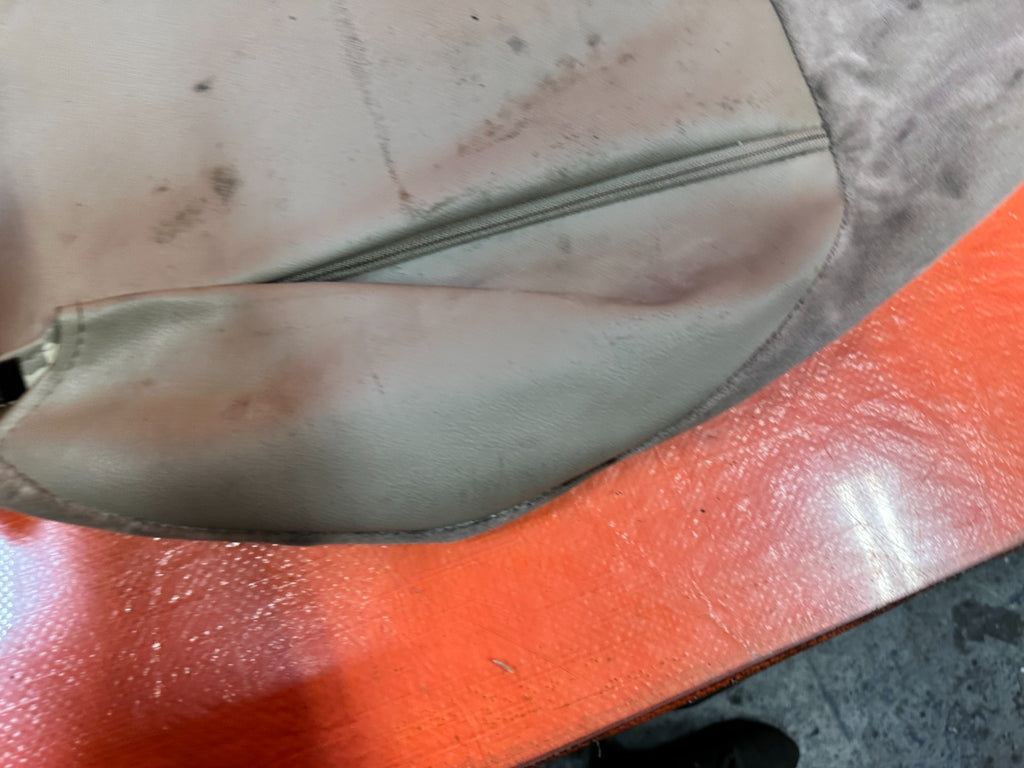 97 01 HONDA PRELUDE DRIVER LEFT FRONT UPPER SEAT SKIN WRAP  TAN OEM 32313