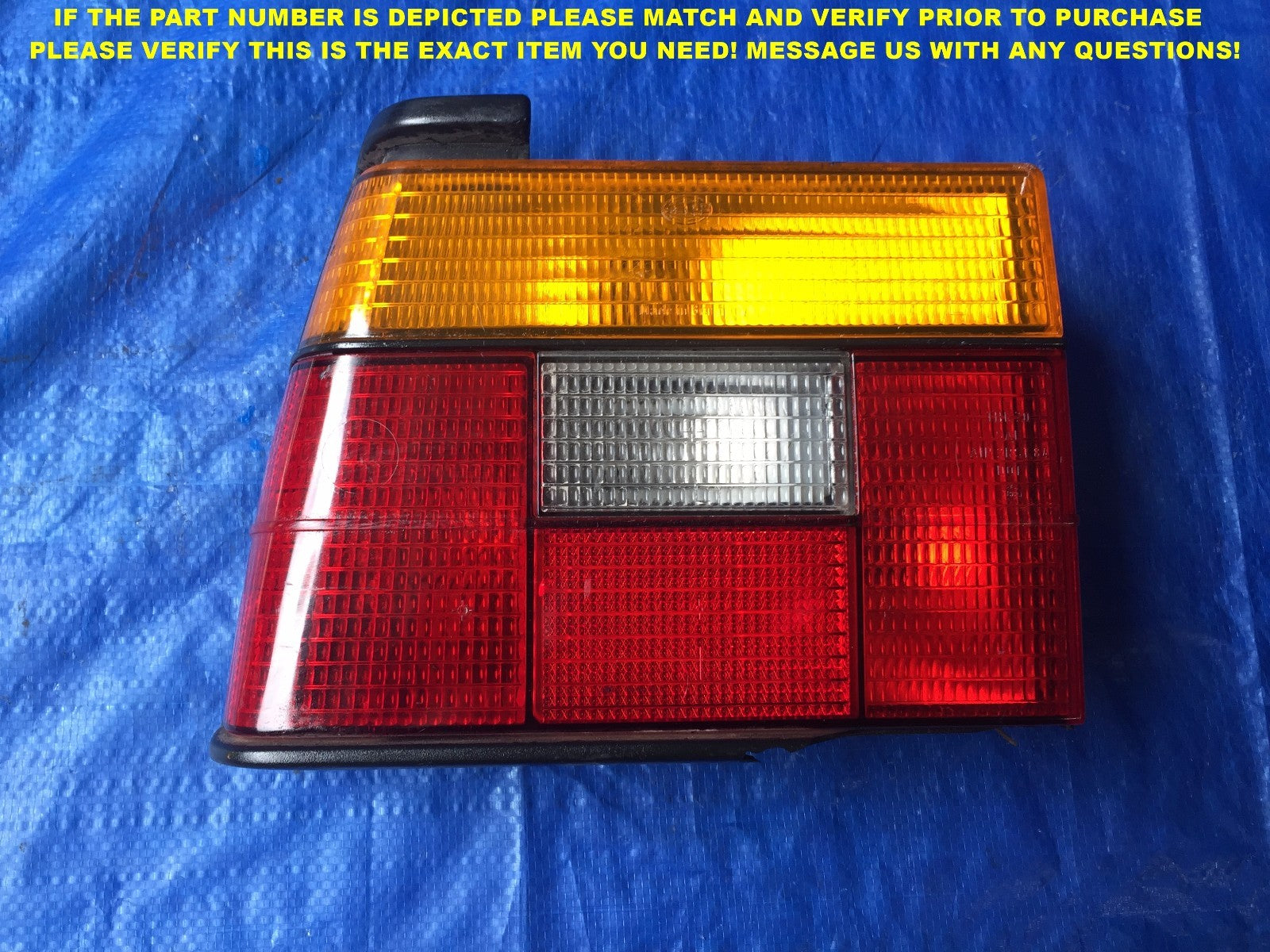 OEM 1984 1985 1986 1987 88 VOLKSWAGEN JETTA DRIVER LEFT TAIL LIGHT 165945112 3B0
