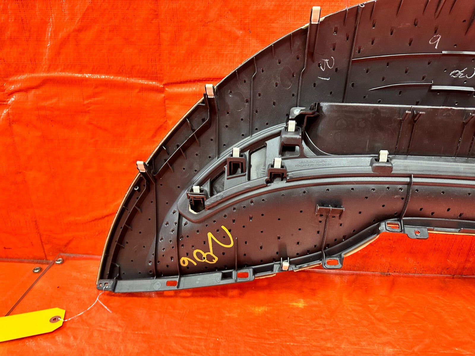 06 11 HONDA CIVIC SI UPPER DASH DASHBOARD SPEEDOMETER BEZEL TRIM PLASTIC OEM 2868
