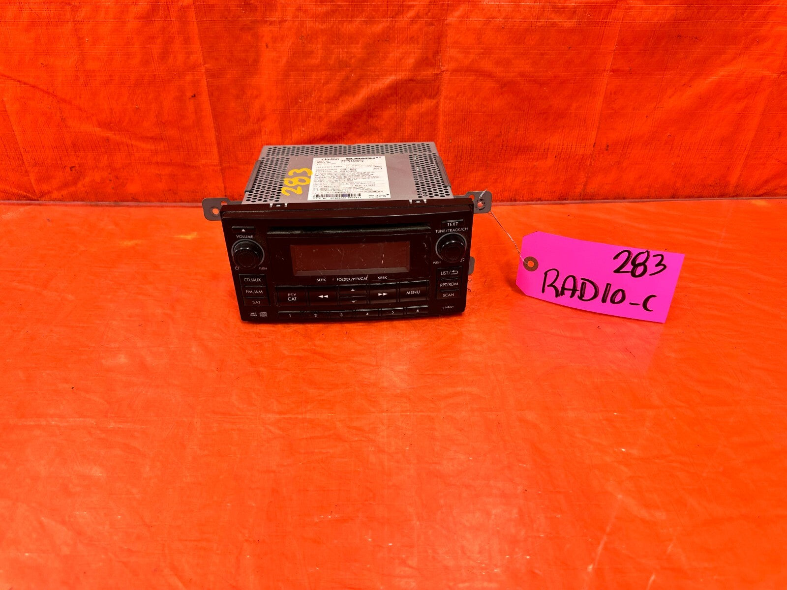 11 14 SUBARU WRX & STI   RADIO STEREO CD PLAYER   86201FG620   OEM FACTORY #2830