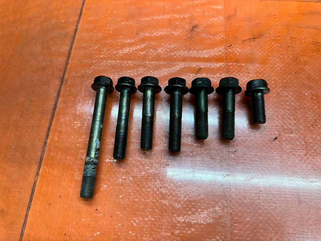 97 01 HONDA PRELUDE 2.2L REAR MOTOR ENGINE MOUNT BOLTS HARDWARE OEM #3364