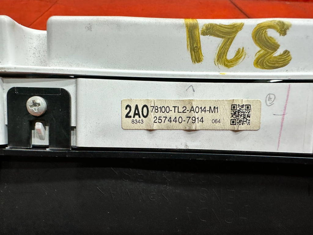 09-14 ACURA TSX 2.4L SPEEDOMETER TACHOMETER INSTRUMENT GAUGE CLUSTER OEM #3216