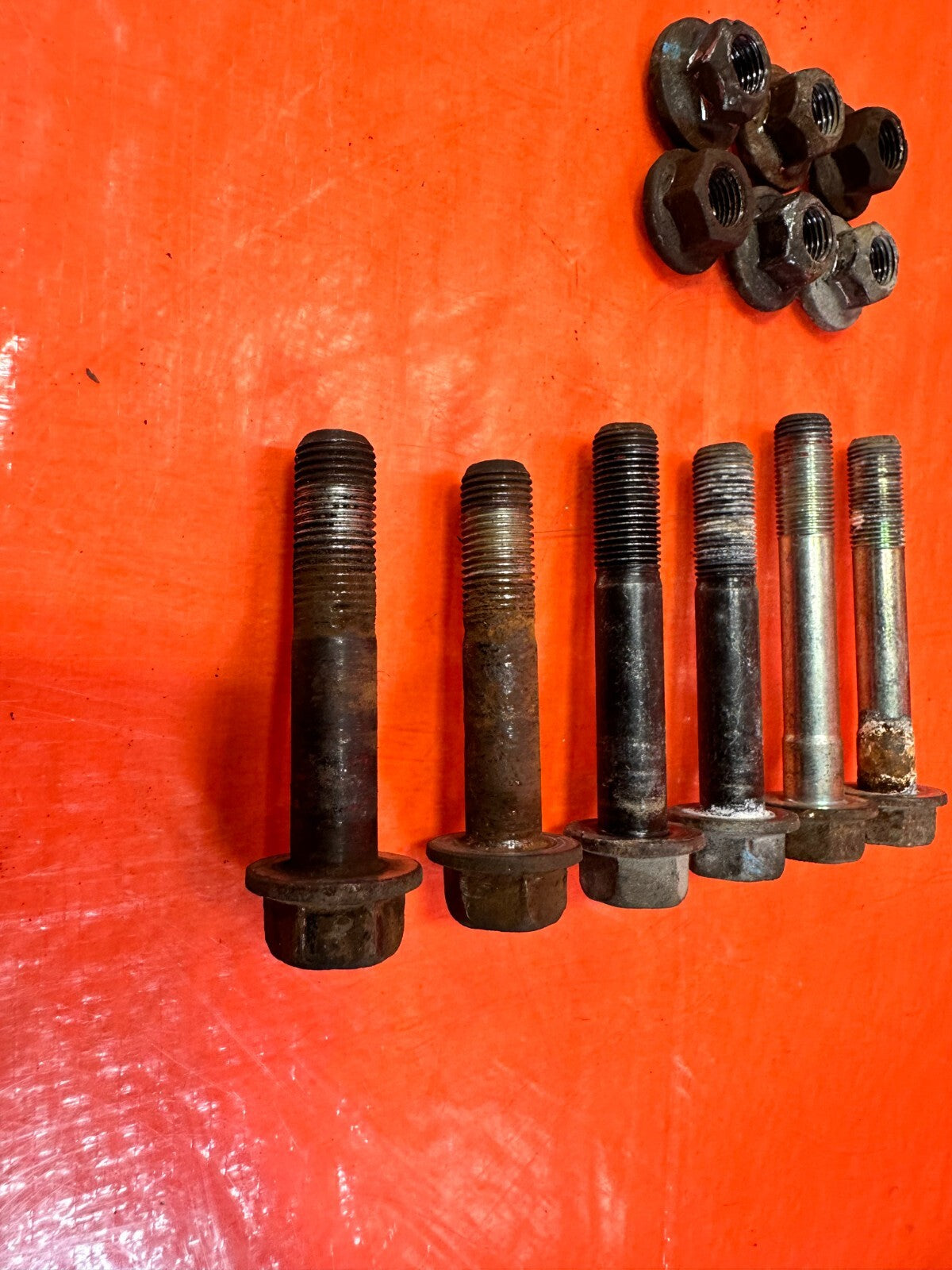 08 15 SUBARU IMPREZA WRX & STI   LET AND RIGHT REAR UPPER CONTROL ARM BOLTS 2835