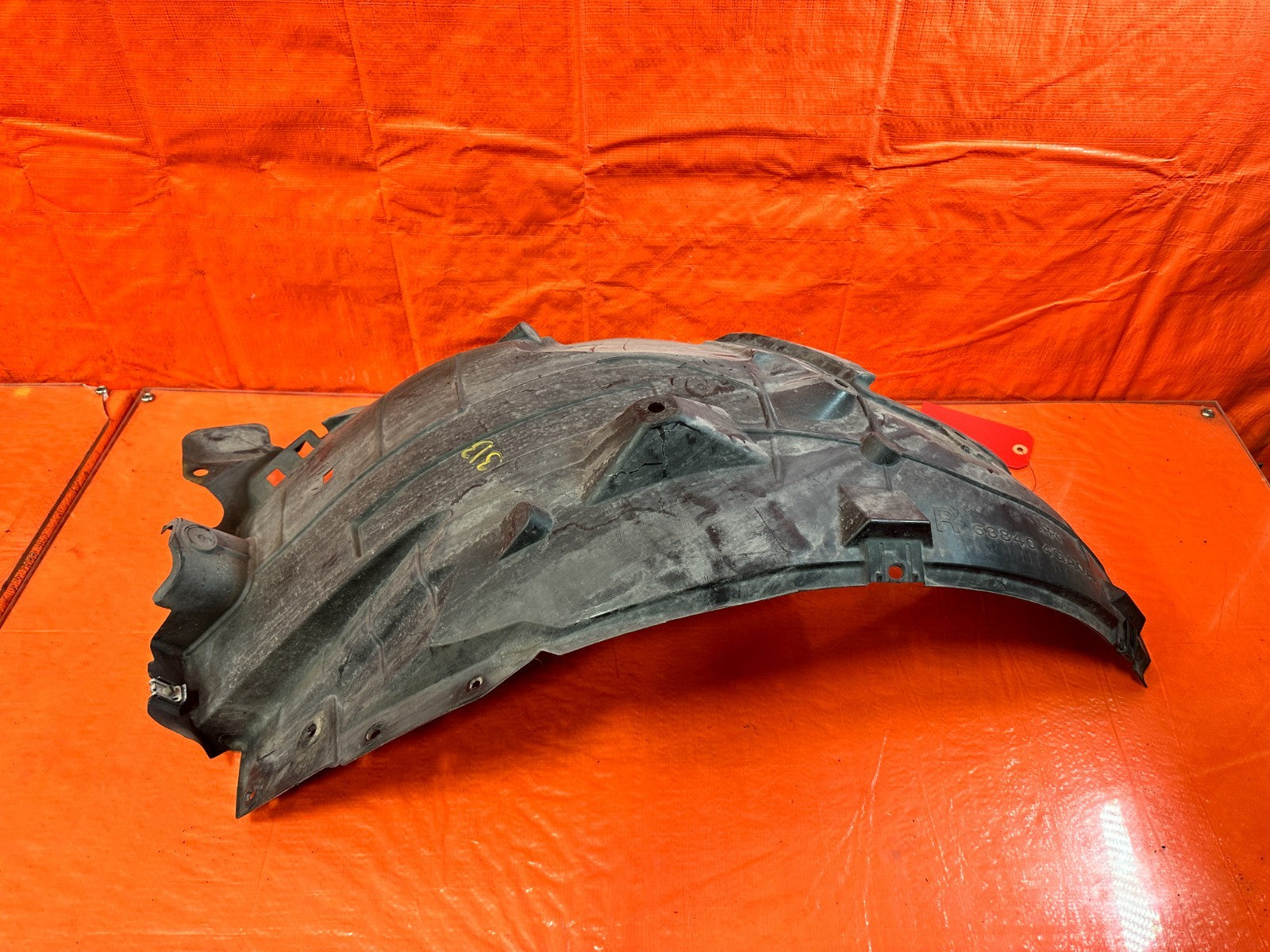 14 24 INFINITI Q50   PASSENGER  RIGHT FRONT FENDER LINER REAR PORTION   OEM 3130