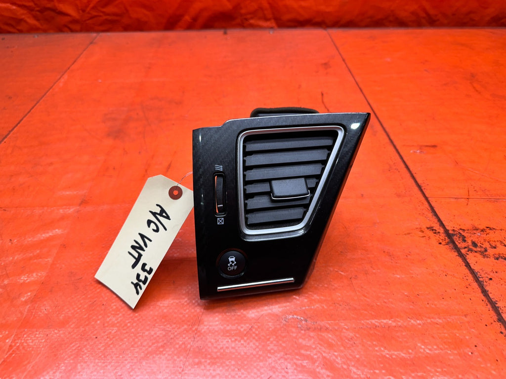 13 15 HONDA CIVIC SI 4D 2.4L LEFT DRIVER AC VENT CARBON FIBER TRIM OEM #3340