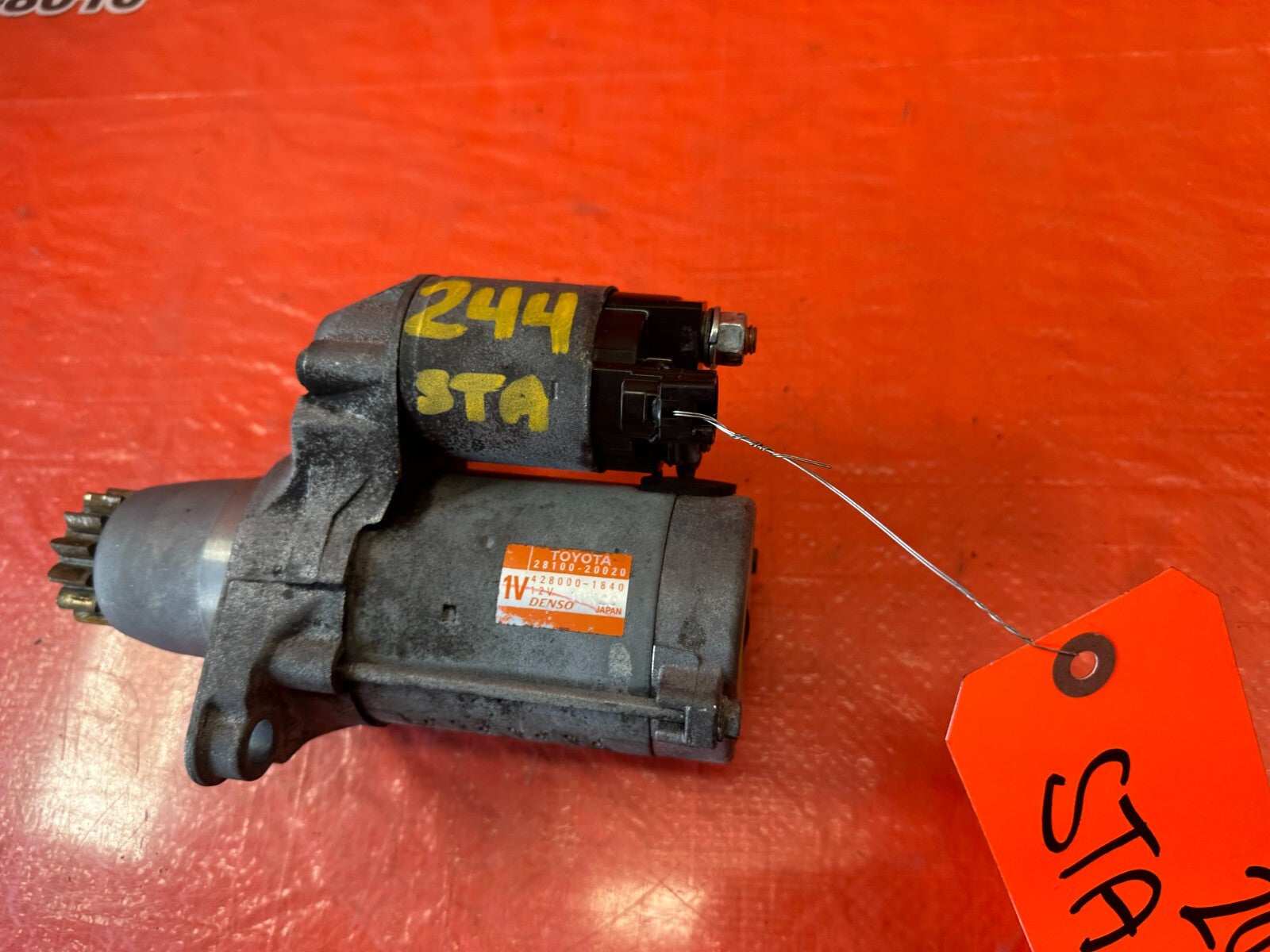 07 09 LEXUS ES350   ENGINE MOTOR STARTER   AUTOMATIC TRANSMISSION   OEM #2446
