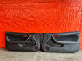 02 06 ACURA RSX   LEFT AND RIGHT BLACK DOOR PANELS W/ SUEDE INSERT   OEM FACTORY0