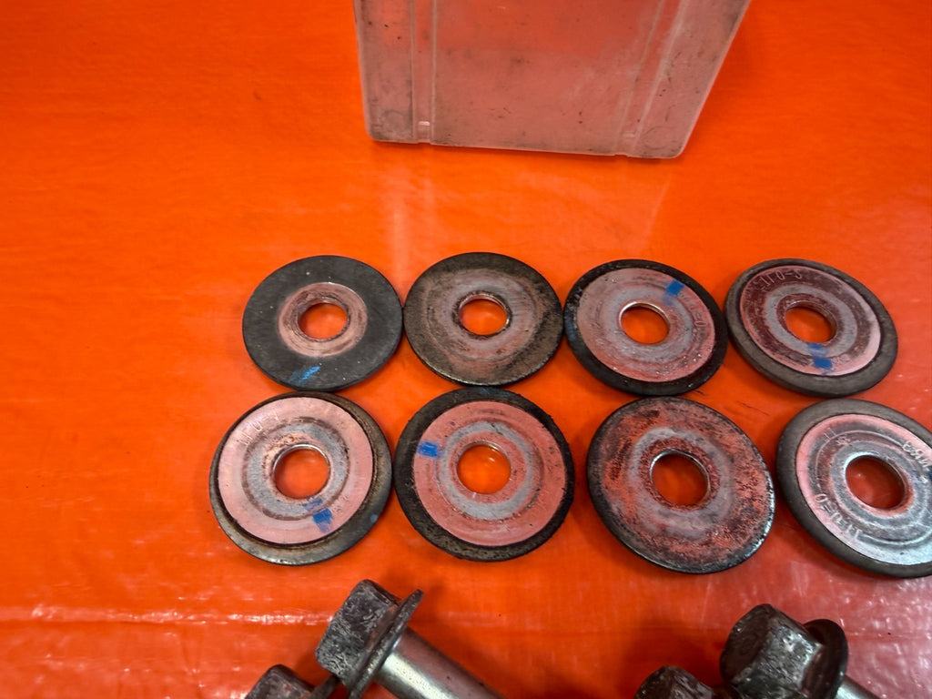 09 14 ACURA TSX   POWER STEERING RACK GEAR BOX BOLTS HARDWARE WASHERS OEM #3215
